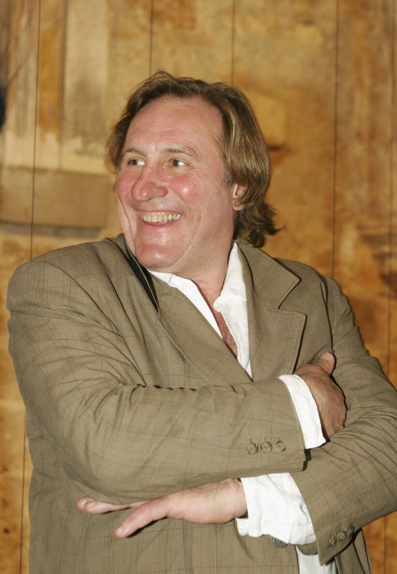 Gerard Depardieu at his 3 hectare vineyard Coteaux du Languedoc in Aniane.