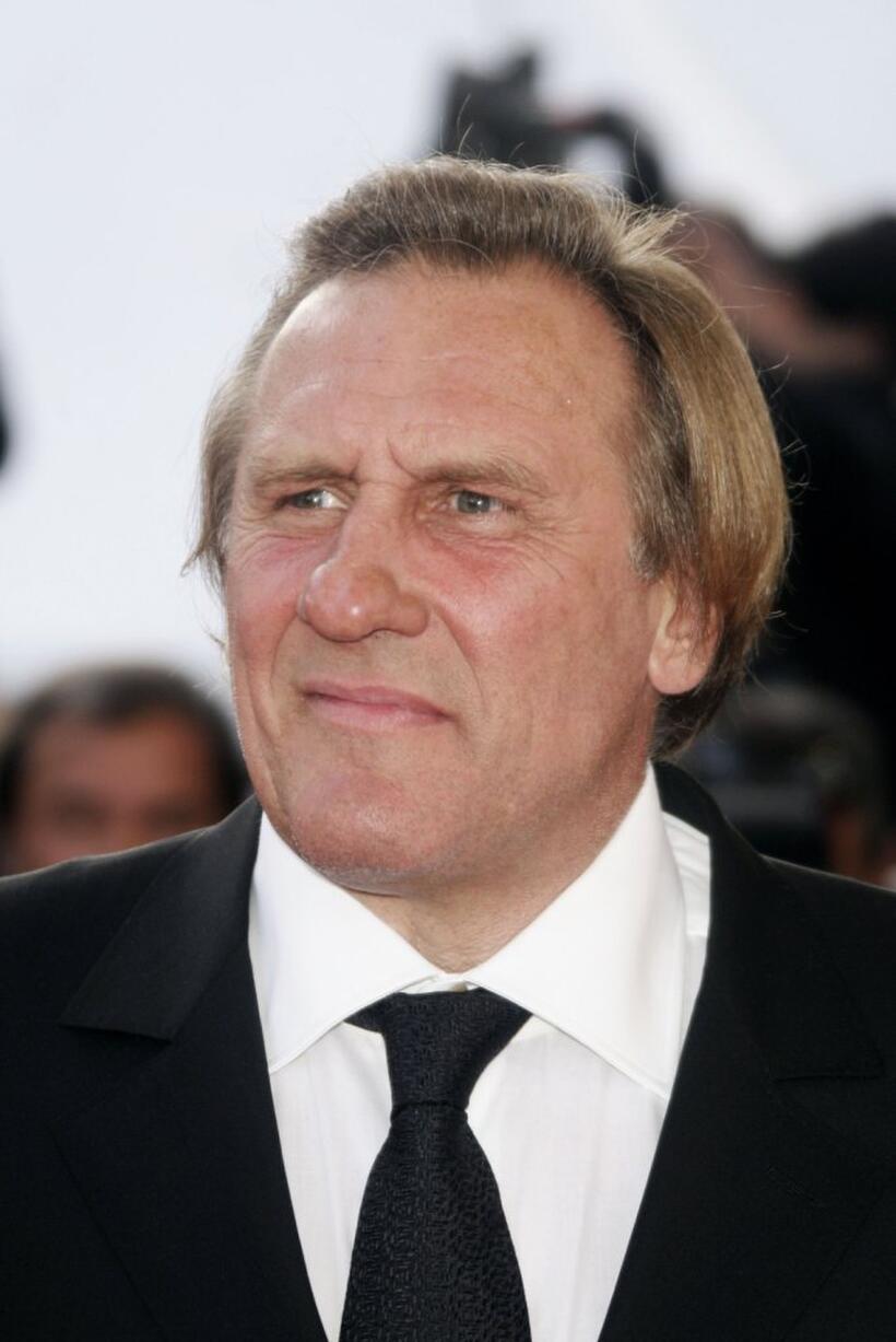 Gerard Depardieu at the Palais des Festivals premiere of "Quand J'Etais Chanteur".