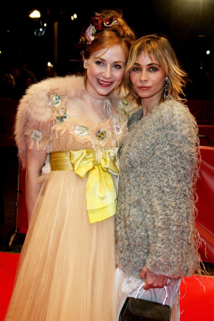 Julie Depardieu and Emmanuelle Beart at the premiere of "The Witnesses" during the 57th Berlin International Film Festival (Berlinale).