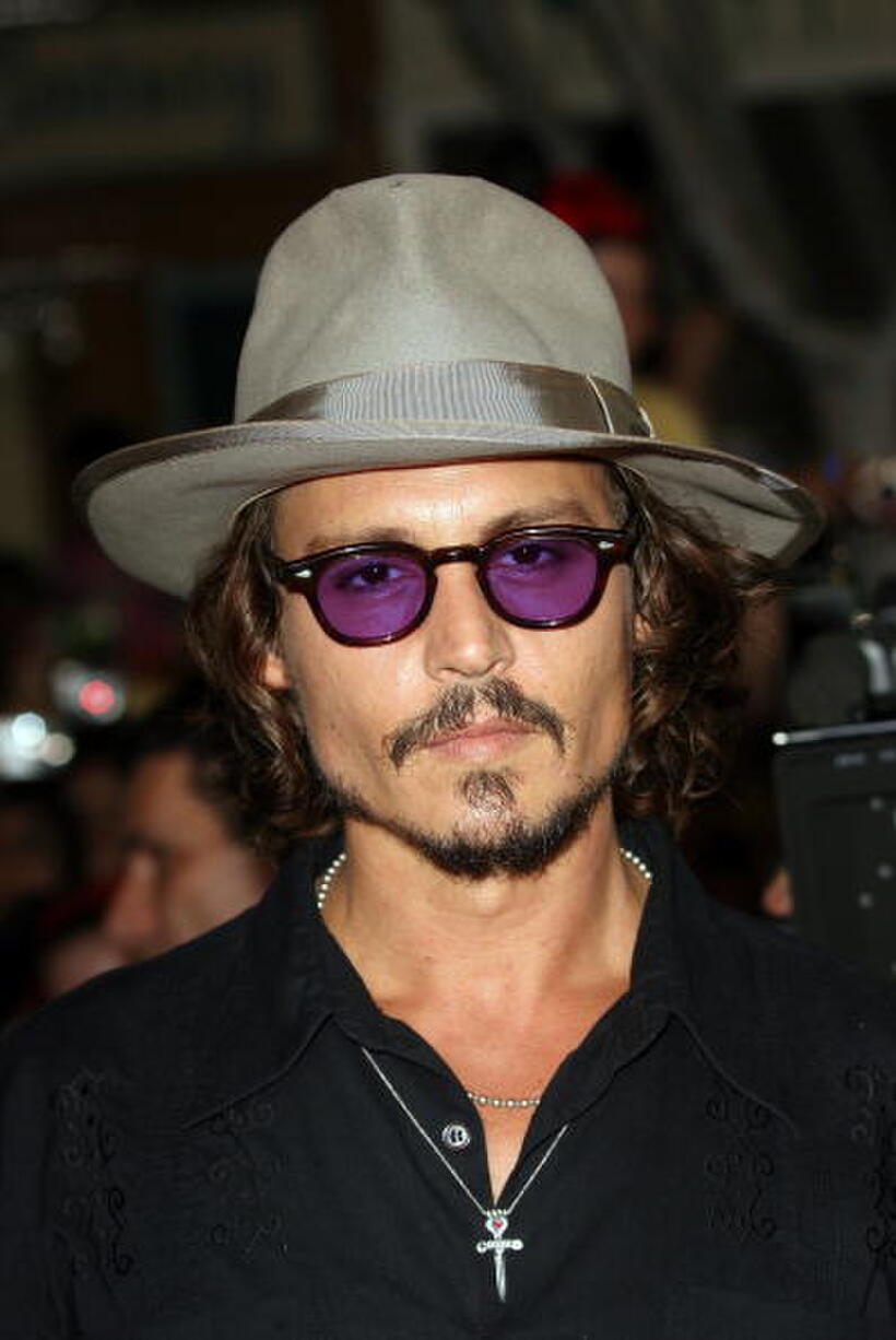 Johnny Depp at the world premiere of "Pirates of the Caribbean 2: Dead Man's Chest" in Anaheim, California.
