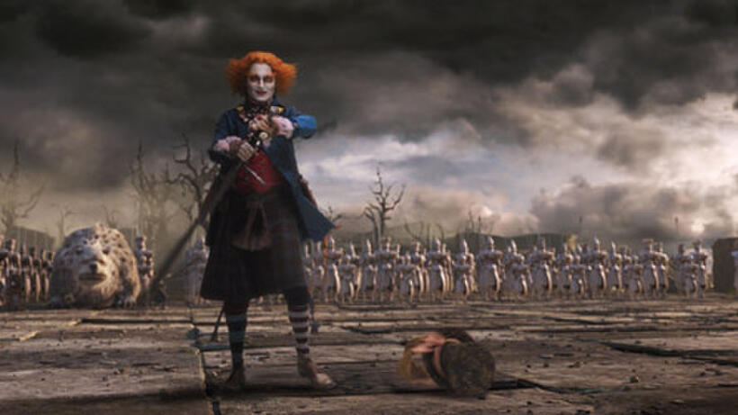 Johnny Depp in "Alice in Wonderland."