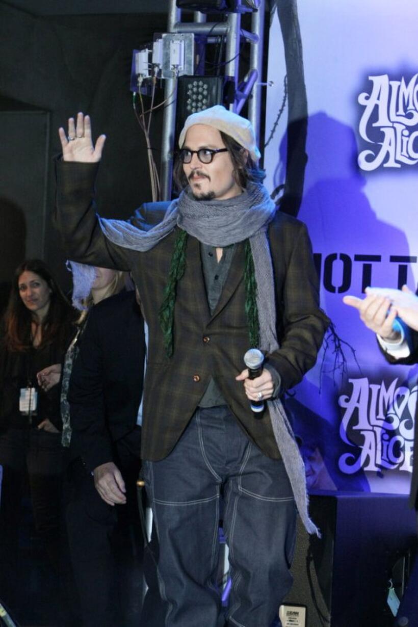 Johnny Depp at the Alice In Wonderland Ultimate Fan Event.