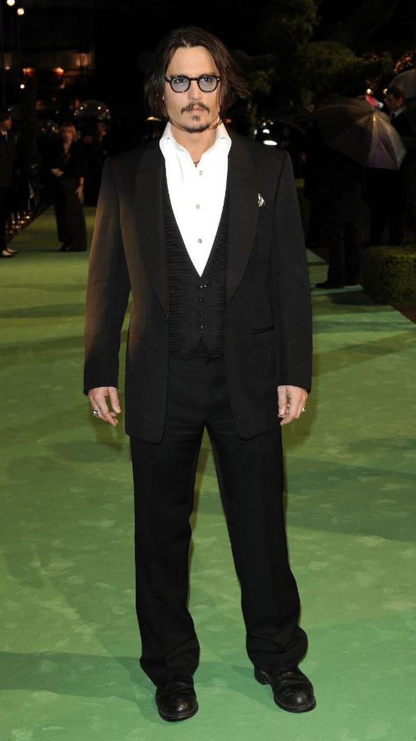 Johnny Depp at the London premiere of "Alice in Wonderland."