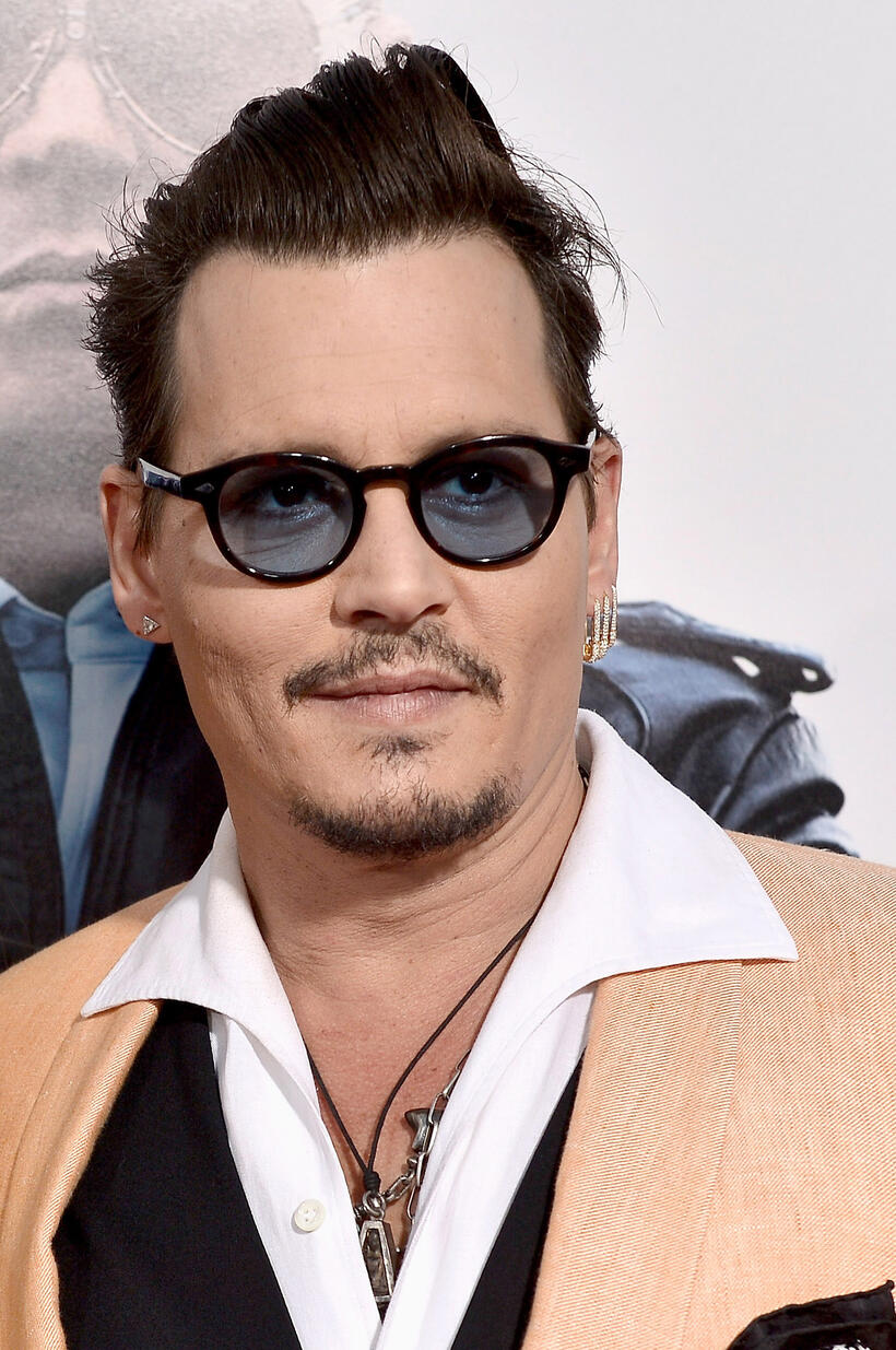 Johnny Depp at the 'Black Mass' Boston special screening at the Coolidge Corner.