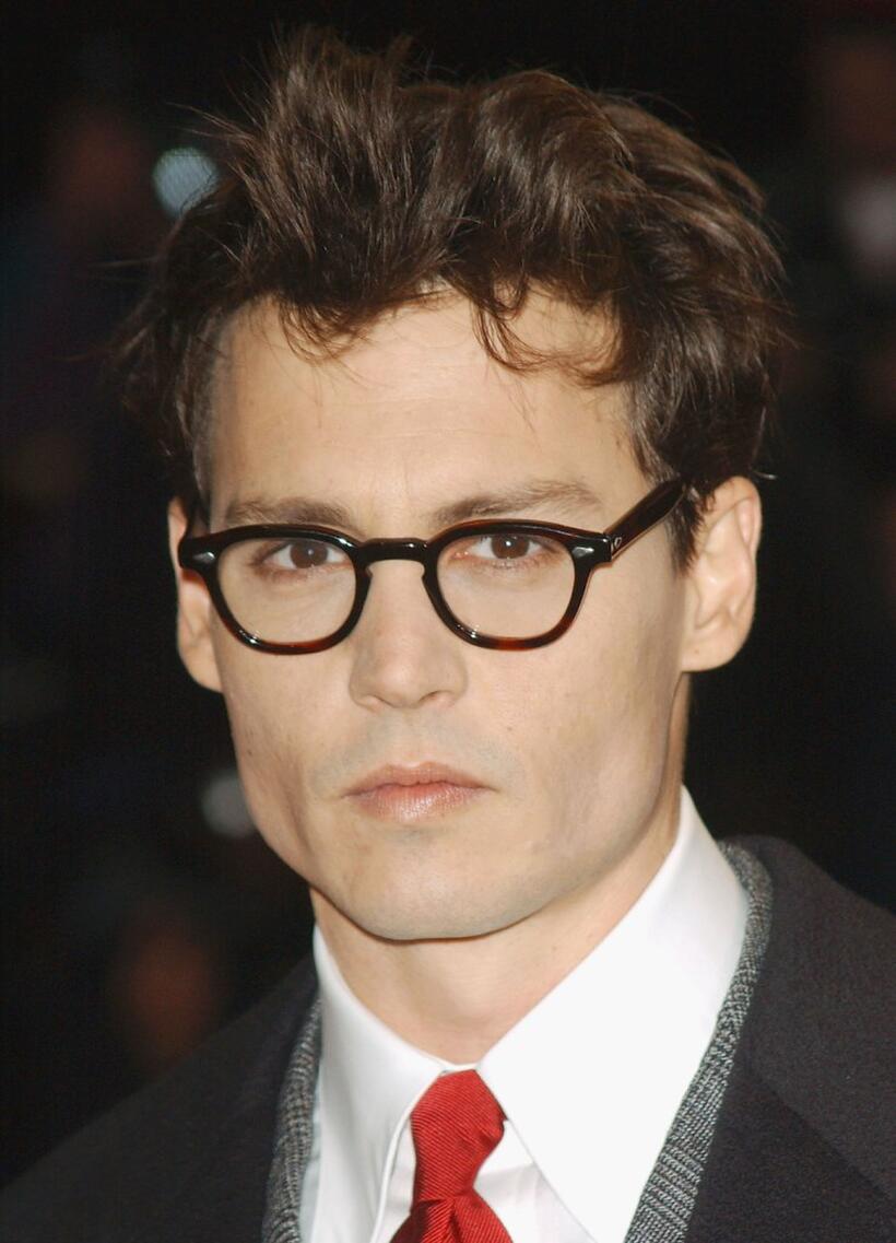Johnny Depp at the afterparty following the premiere of "Finding Neverland."