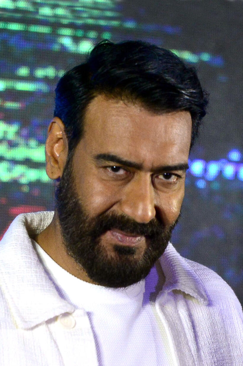 Ajay Devgan at a promotional event for "Runway 34" in Mumbai.