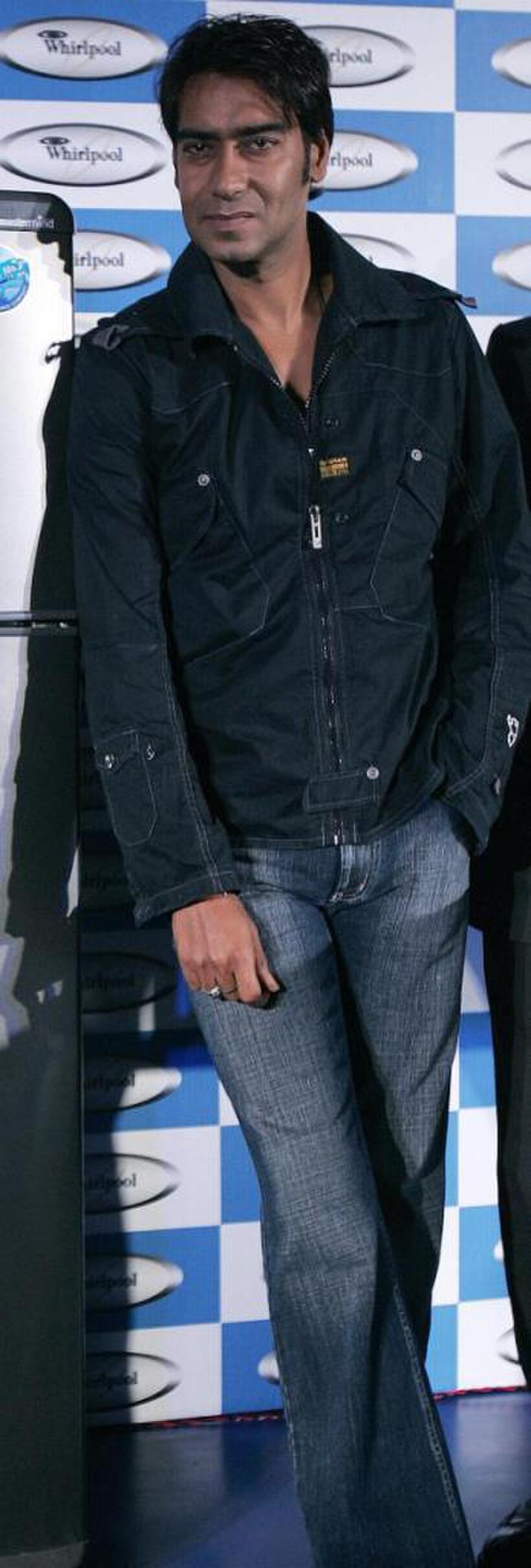 Ajay Devgan at the launch of Whirlpool products in New Delhi.