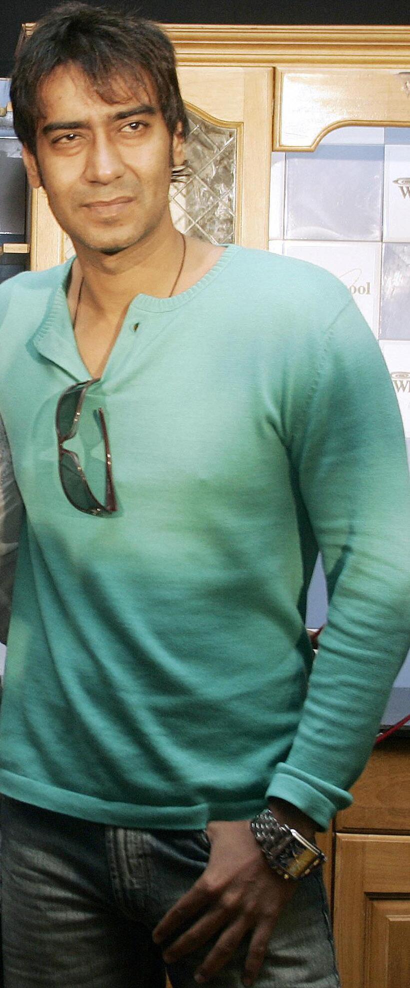 Ajay Devgan at the launch of Whirlpool products in New Delhi.