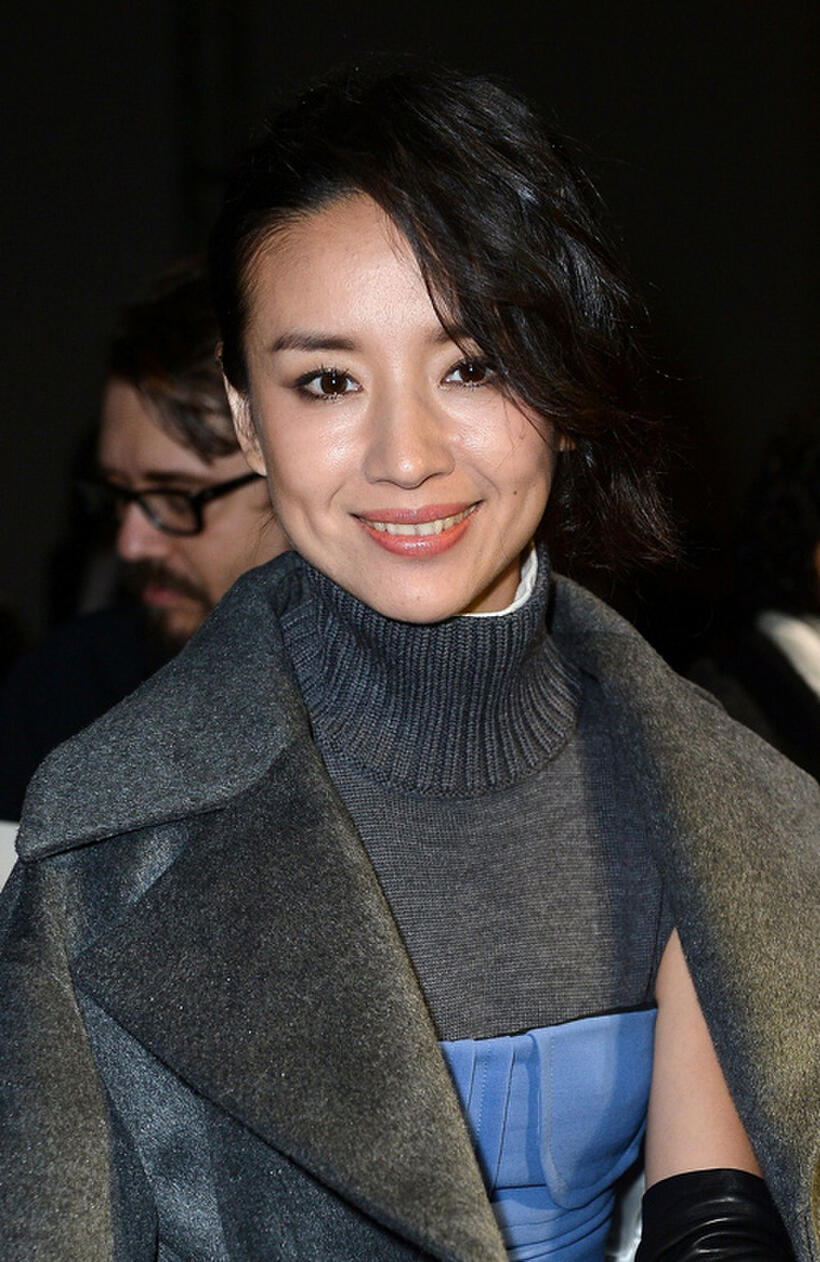 Dong Jie at the Ports 1961 fashion show during the Milan Fashion Week Womenswear Fall/Winter 2013/14 in Italy.
