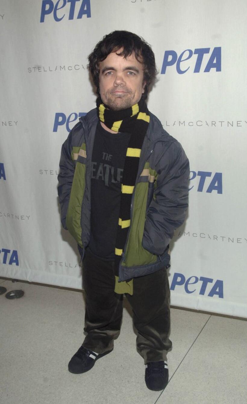 Peter Dinklage at the PETA Fashion Week Bash.