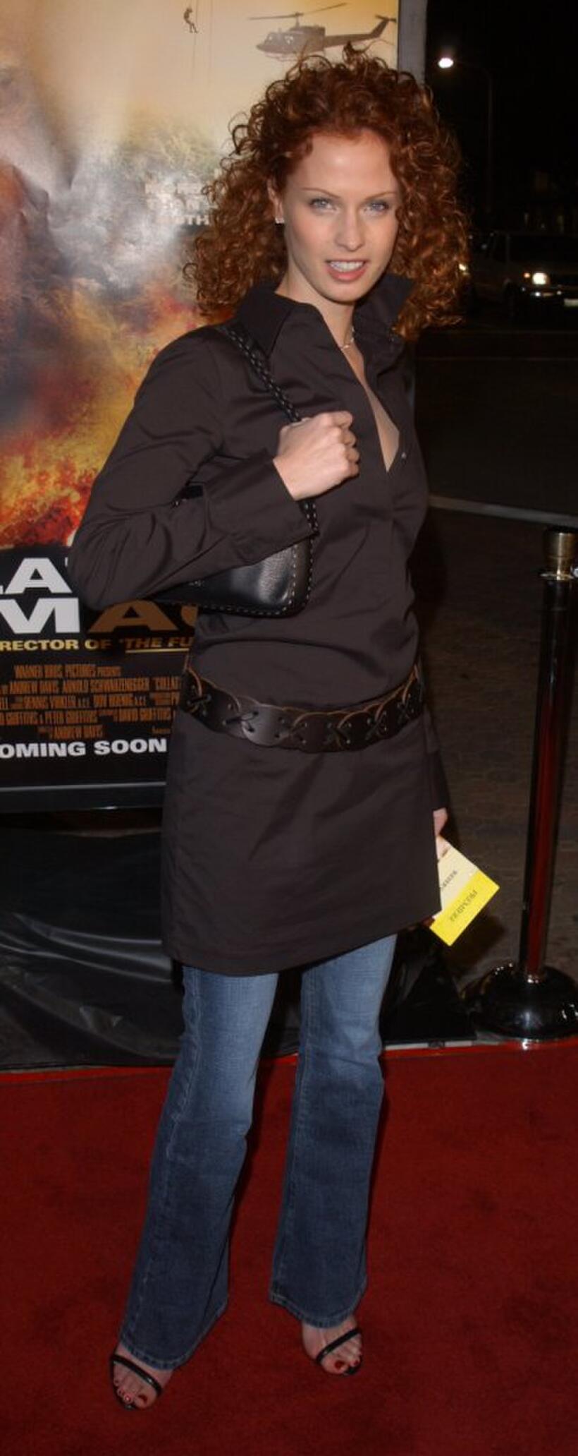 Kata Dobo at the premiere of "Collateral Damage."
