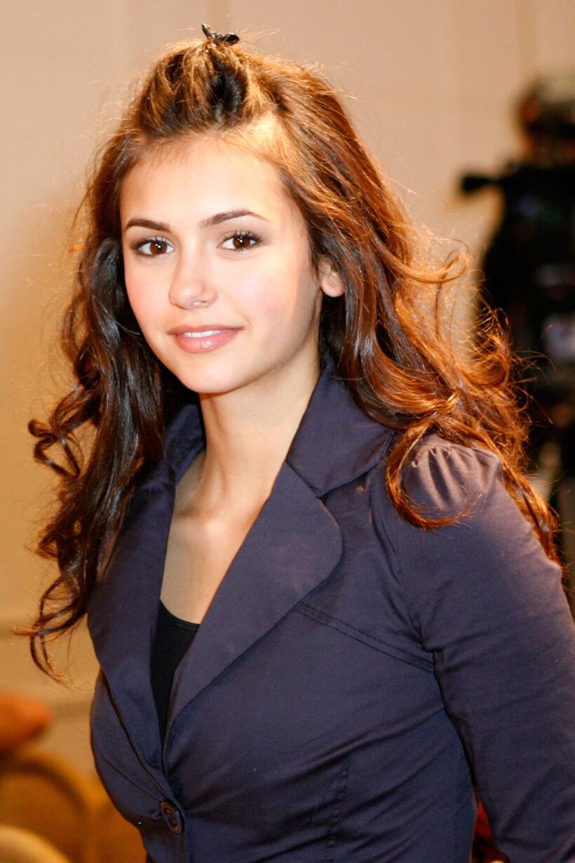 Nina Dobrev at the "Fugitive Pieces" press conference during the Toronto International Film Festival 2007.