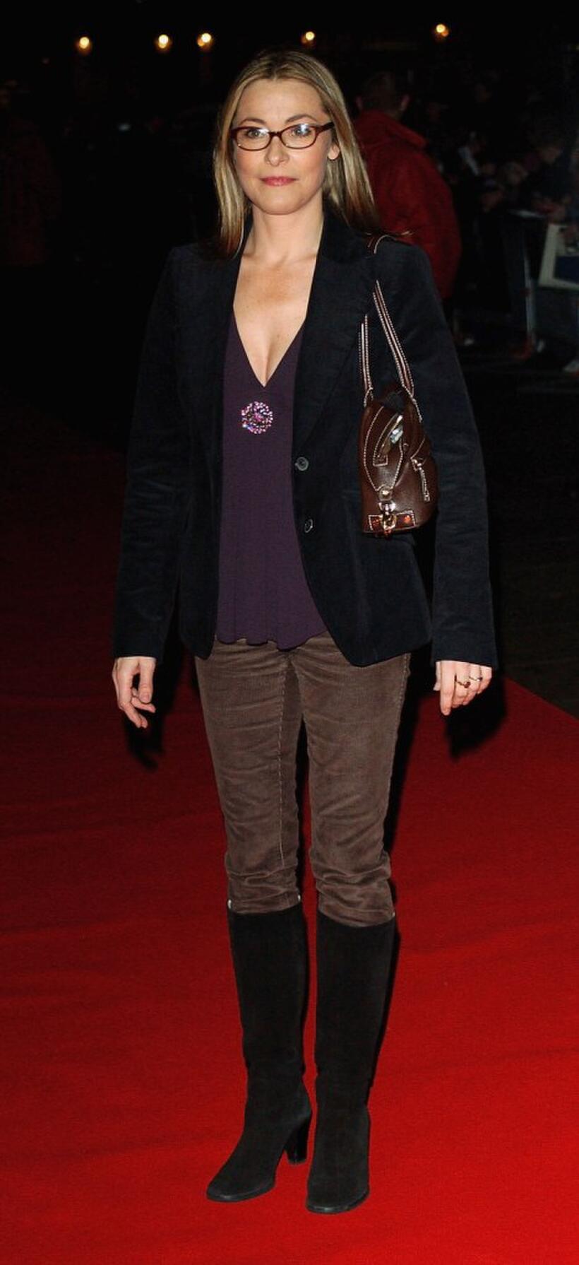 Amanda Donohoe at the UK premiere of "Good Night And Good Luck" during the closing night gala of the Times BFI London Film Festival.