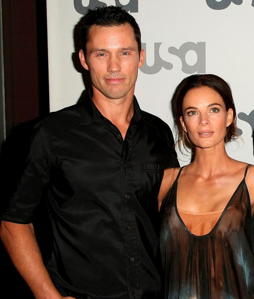 Jeffrey Donovan and Gabrielle Anwar at the USA Network Upfront.