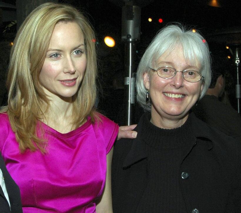 Megan Dodds and Cindi Corrie at the after party of the opening of "My Name Is Rachel Corrie."
