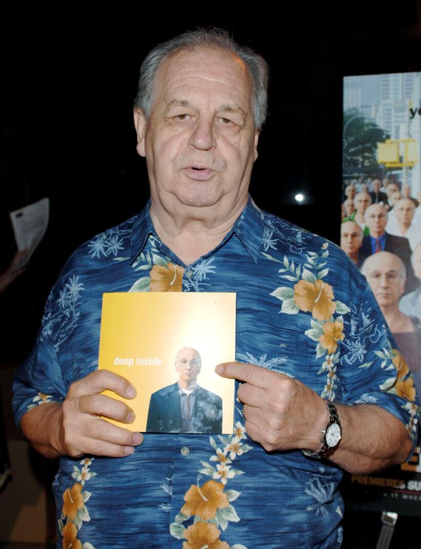 Paul Dooley and Sarge at the Los Angeles Premiere of HBO's "Curb Your Enthusiasm".