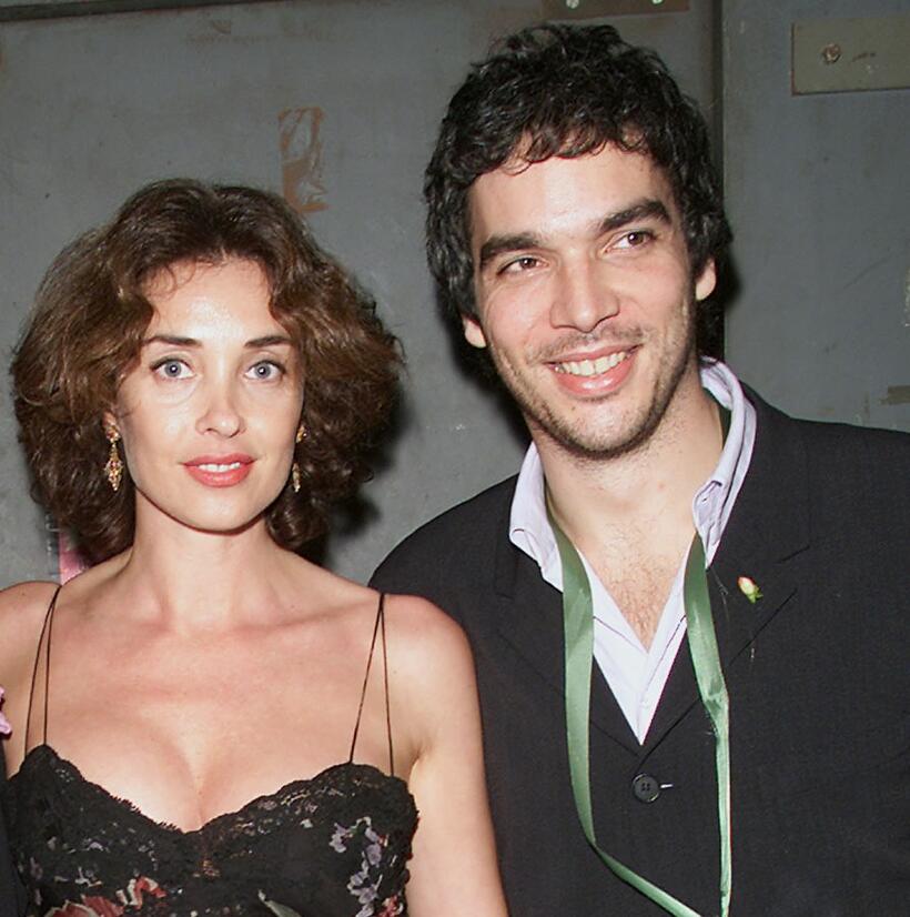 Olatz Schanbel and Andrea Di Stefano at the post premiere party of "Before Night Falls."