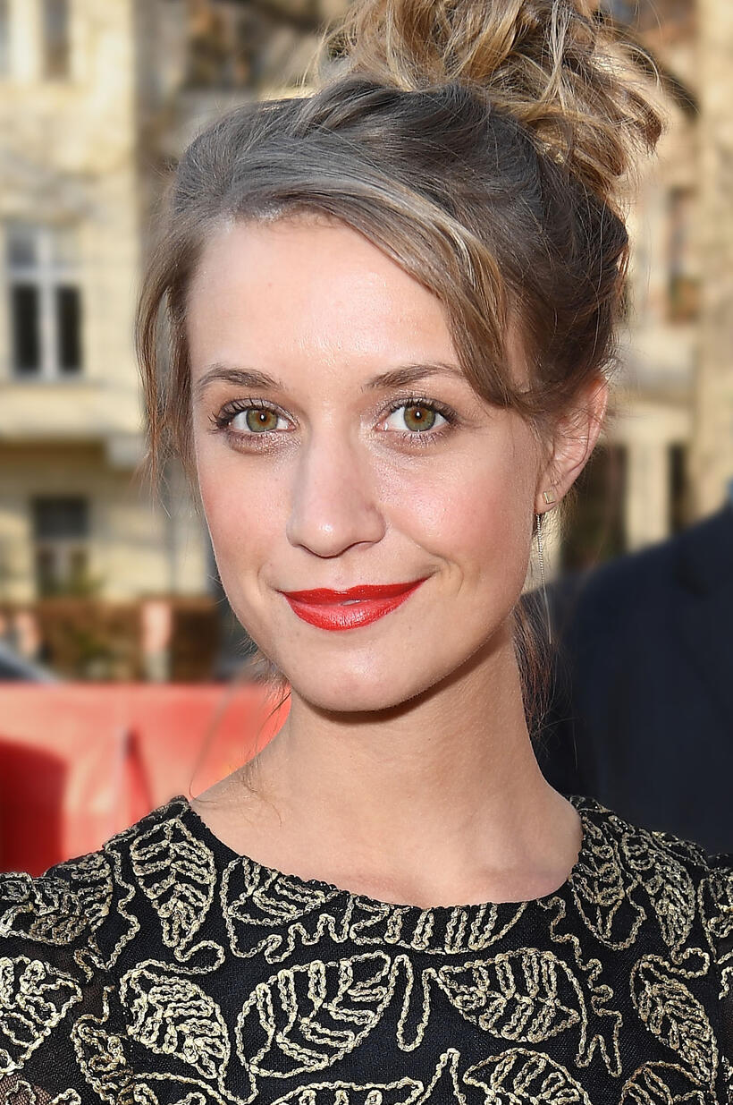 Sara Hjort Ditlevsen at the "Below The Surface" premiere during the 67th Berlinale International Film Festival.
