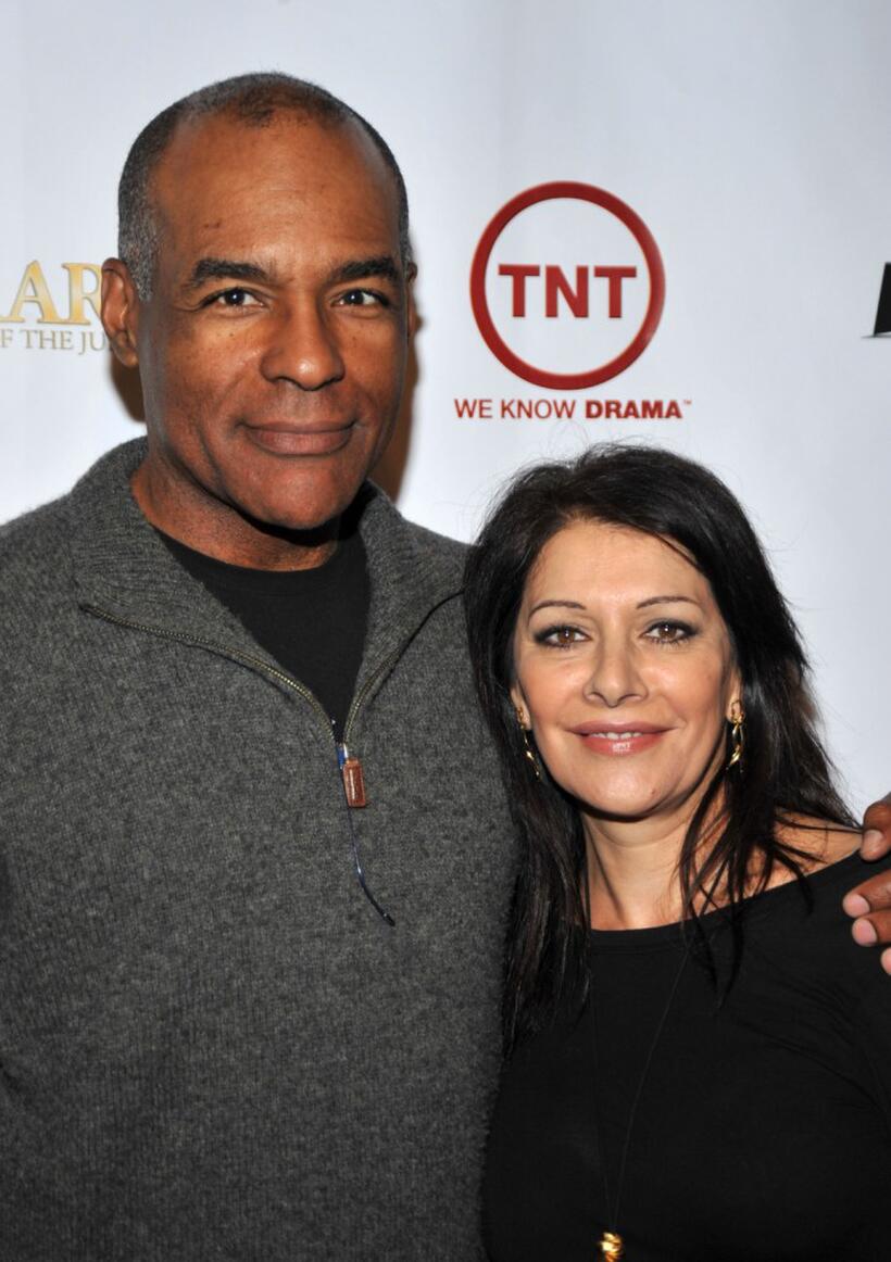 Michael Dorn and Marina Sirtis at the Wrap Party For TNT's "Leverage And The Librarian."