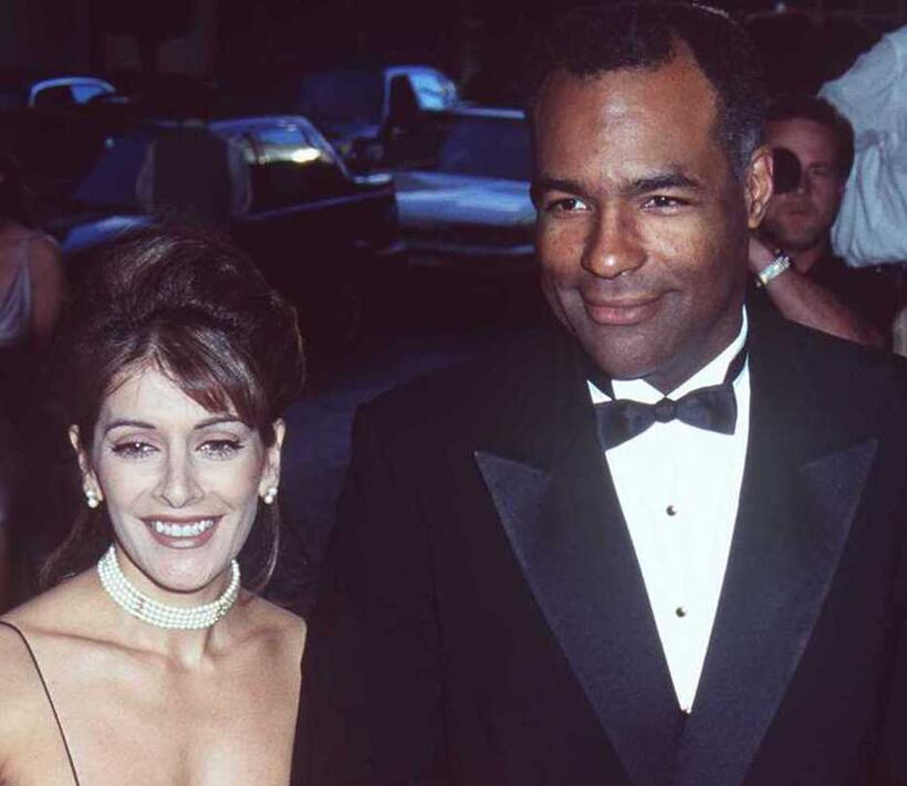 Marinas Sirtis and Michael Dorn at the British Academy of Film and Television Awards.