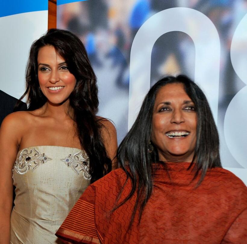 Neha Dhupia and Deepa Mehta at the Bell Lightbox Campaign's "A Salute To Indian Cinema" during the 2008 Toronto International Film Festival.
