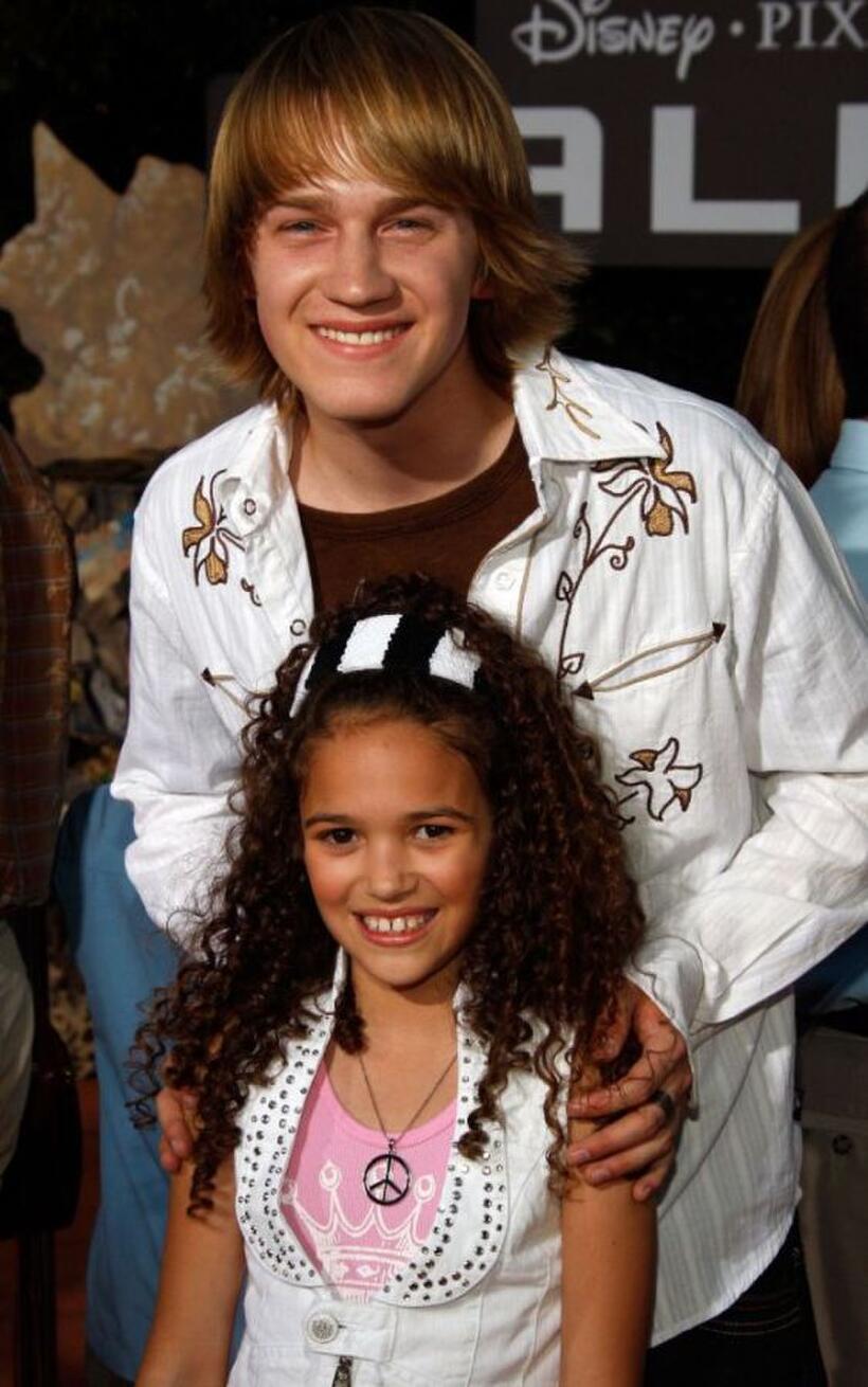 Jason Dolley and Madison Pettis at the world premiere of "Wall-E."