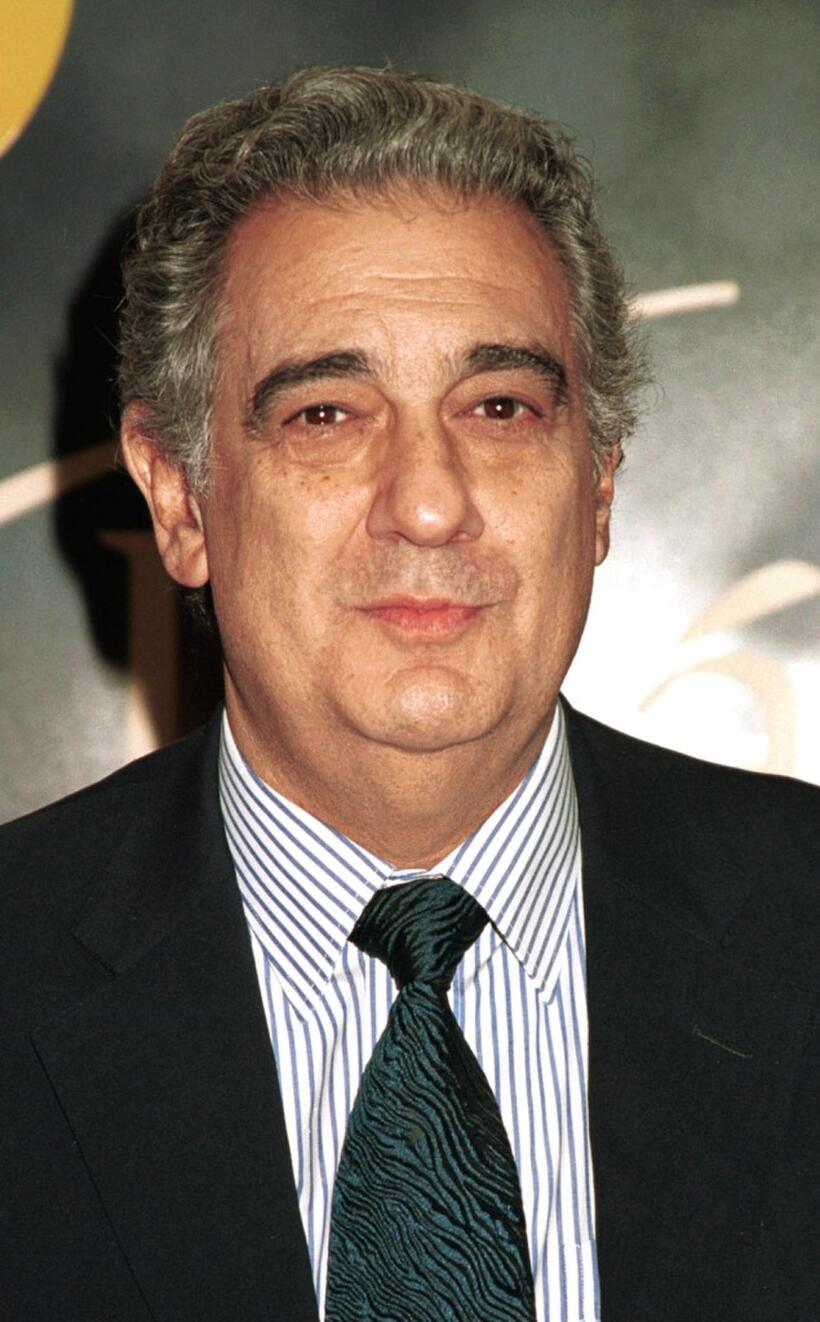 Placido Domingo at the Tower Records to sign copies of his new album.