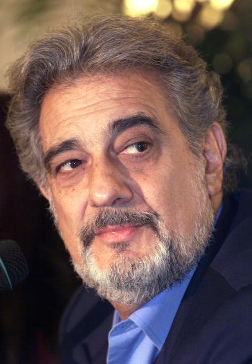 Placido Domingo at the first presentation of Giacomo Puccini's "The Tosca."
