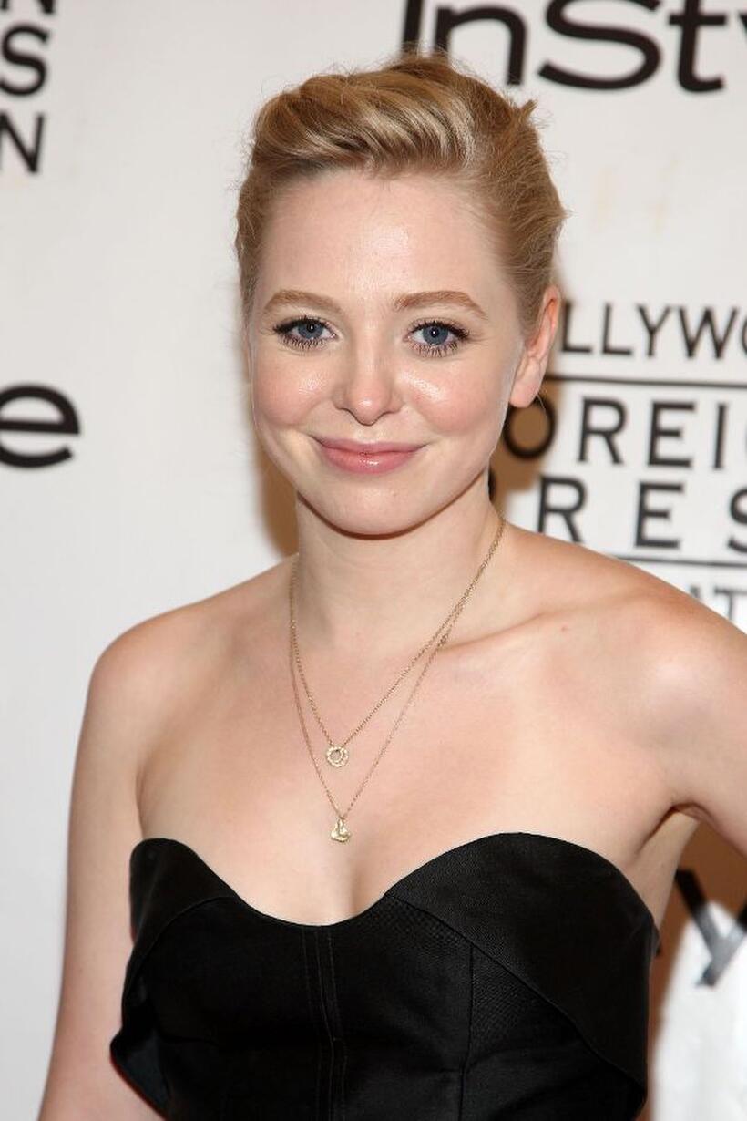 Portia Doubleday at the InStyle and HFPA Toronto Film Festival party.