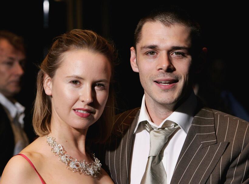 Caroline Carver and Kenny Doughty at the UK premiere of "The Aryan Couple."
