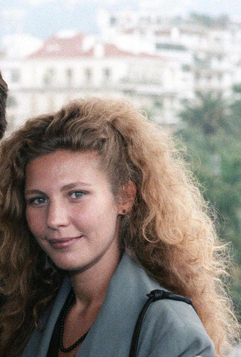 Solveig Dommartin at the presentation of "Les Ailes du Desir" (Wings of Desire) during the International Film Festival.