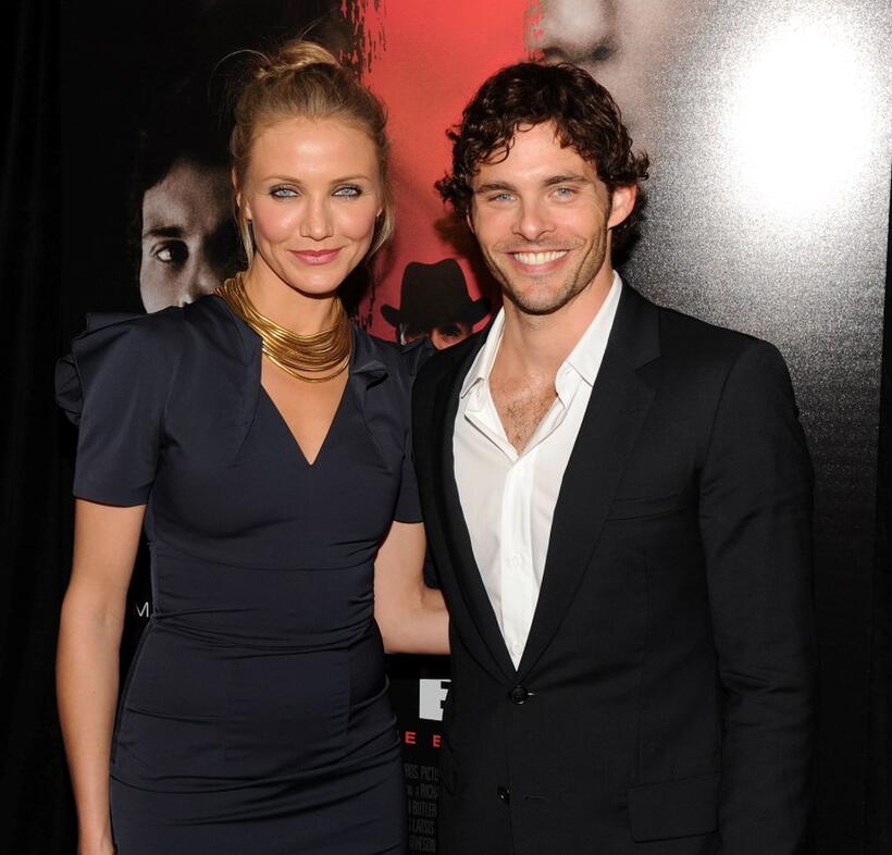 Cameron Diaz and James Marsden at the New York premiere of "The Box."