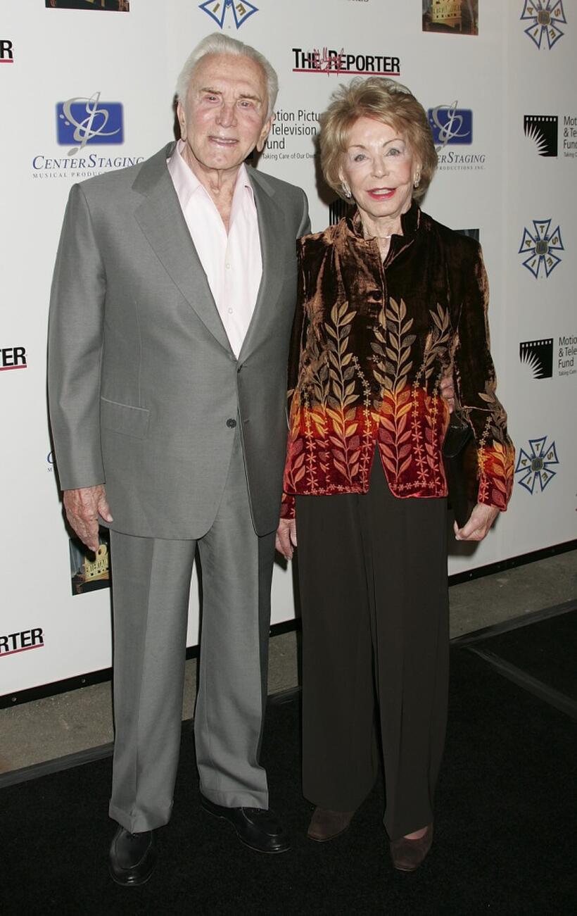 Kirk Douglas and wife Anne Douglas at the third annual "A Fine Romance", an evening of celebrity performances honoring musicals from stage and screen.