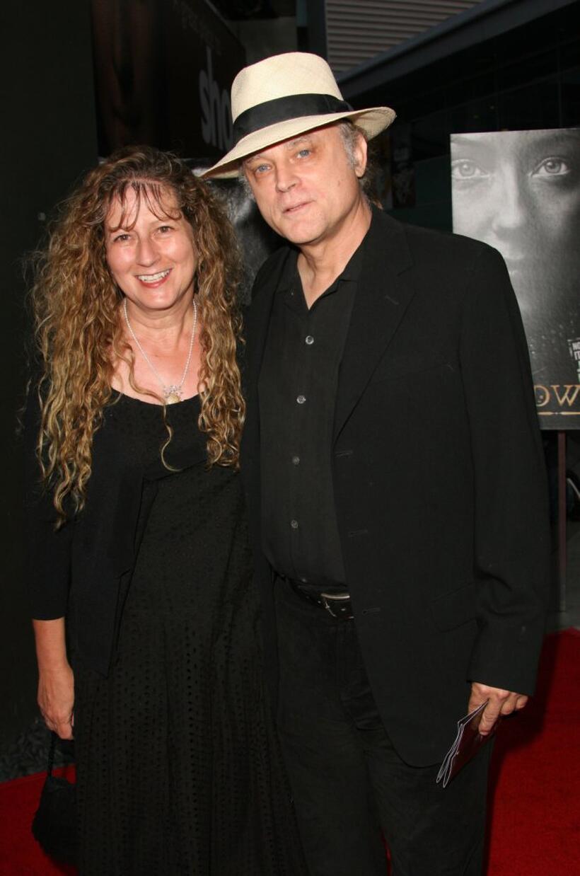 Claudia Handler and Brad Dourif at the premiere of "Deadwood - Season 3."