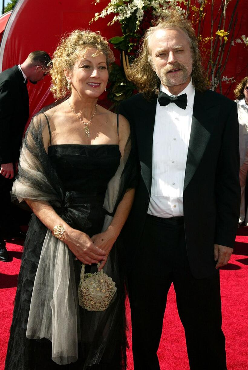 Claudia Handler and Brad Dourif at the 56th Annual Primetime Emmy Awards.