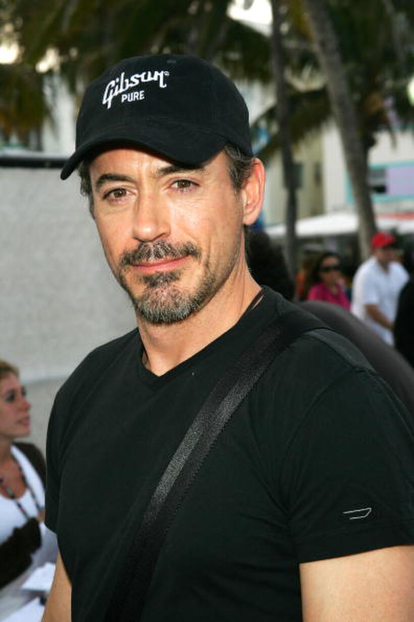 Robert Downey, Jr. outside the Sprint Style Villa in Miami Beach, Florida.