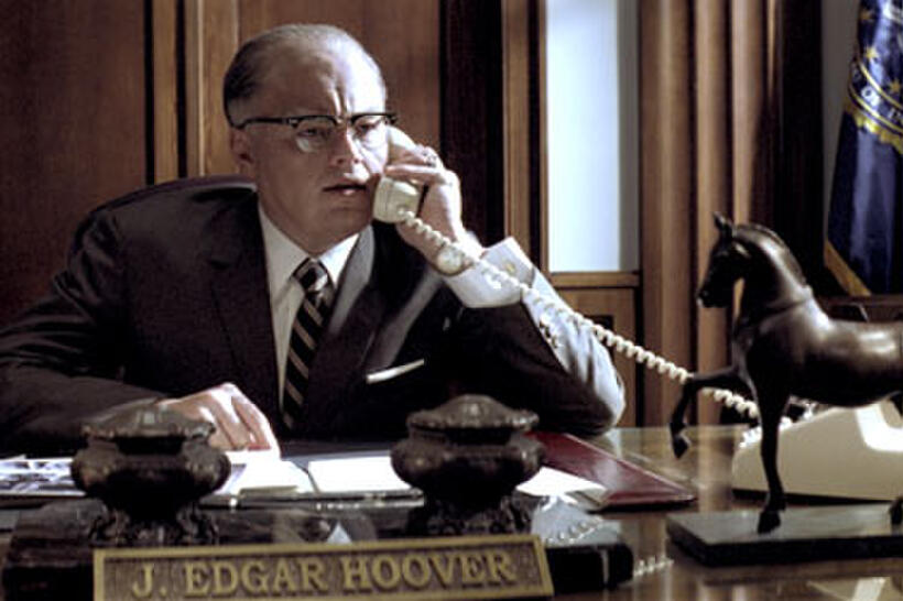 Leonardo DiCaprio as J. Edgar Hoover in "J. Edgar."