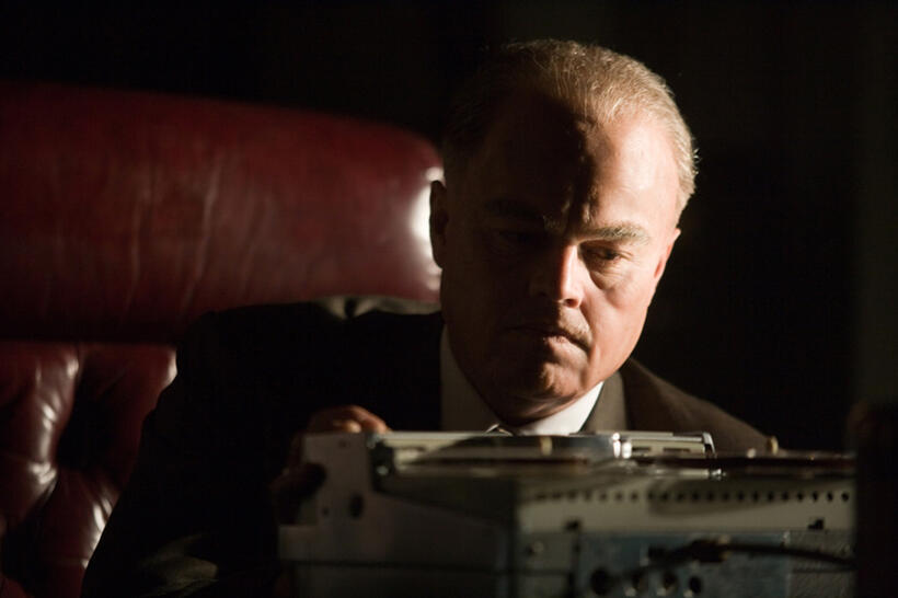 Leonardo Dicaprio as J. Edgar Hoover in "J. Edgar."