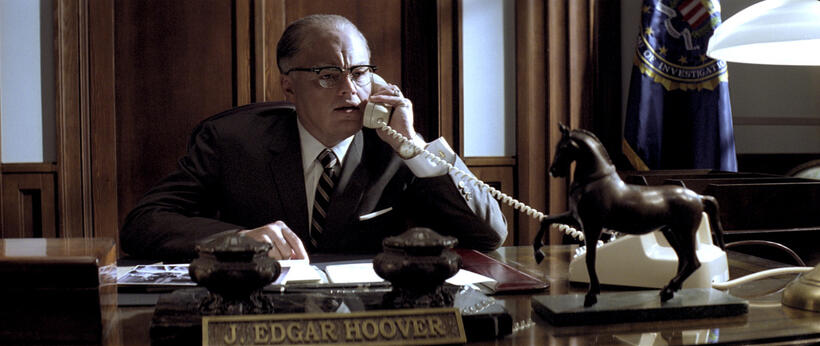 Leonardo Dicaprio as J. Edgar Hoover in "J. Edgar."