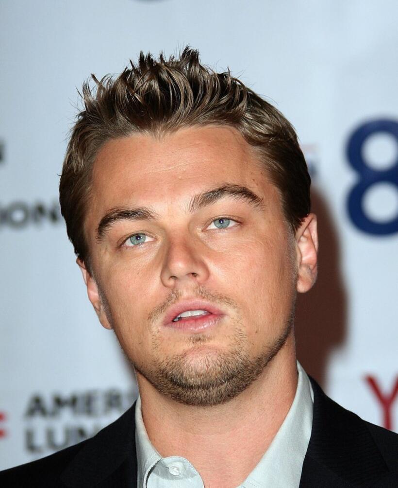 Leonardo DiCaprio at the rallys for "Yes on Prop 87" at the California Democratic Westside Office.