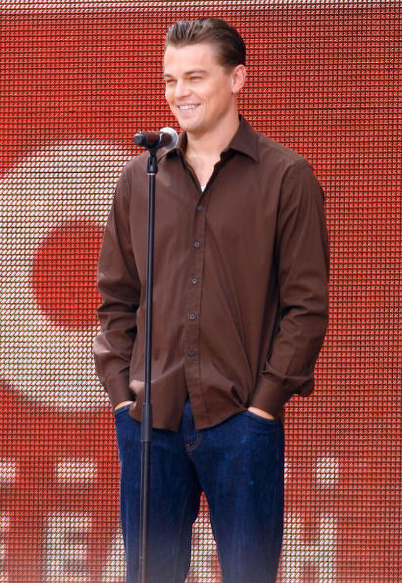 Leonardo DiCaprio at Live Earth New York at Giants Stadium in New Jersey.