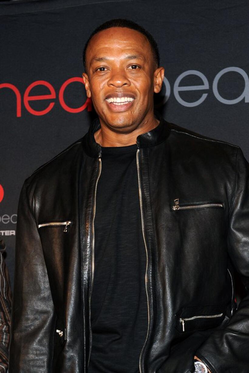 Dr. Dre at the Heartbeats by Lady Gaga headphones unveiling.