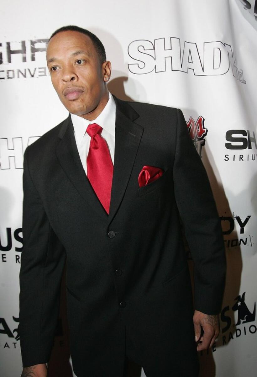 Dr. Dre at the Shady National Convention to launch Shade 45.