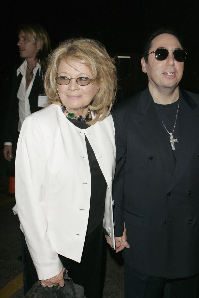Angie Dickinson and David Gest at the Dionne Warwick 45th Anniversary Spectacular after party.