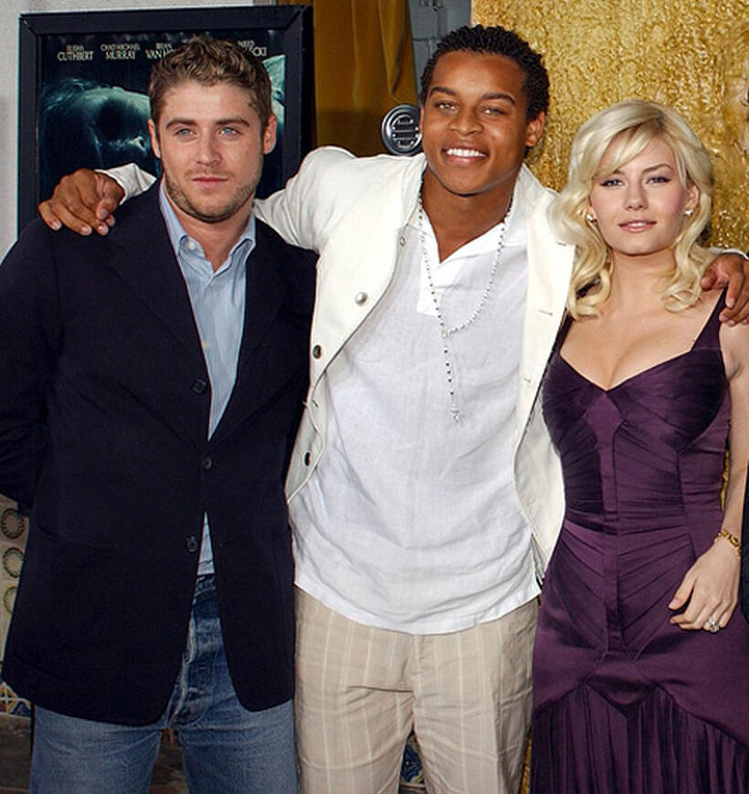 Jon Abrahams, Robert Ri'chard and Elisha Cuthbert at the California premiere of "House Of Wax."