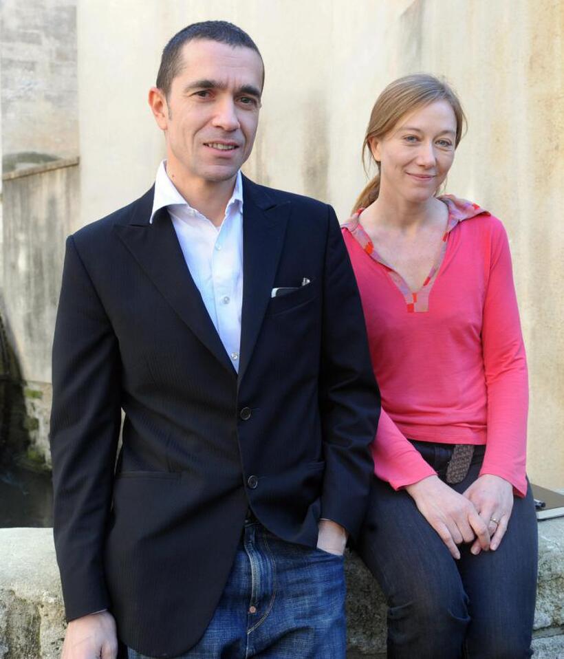 Romeo Castellucci and Valerie Dreville at the presentation to the press of the 62nd edition of the Festival d'Avignon.