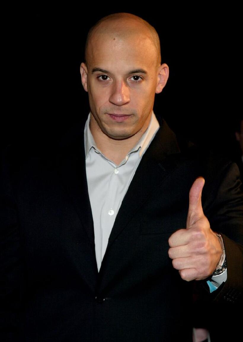 Vin Diesel at the Tribeca Film Festival for gala premiere of "Brotherhood".