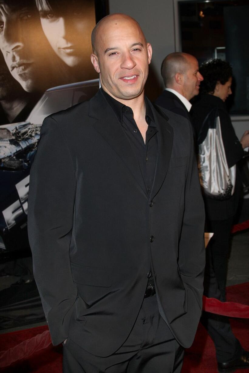Vin Diesel at the premiere of "Fast & Furious."