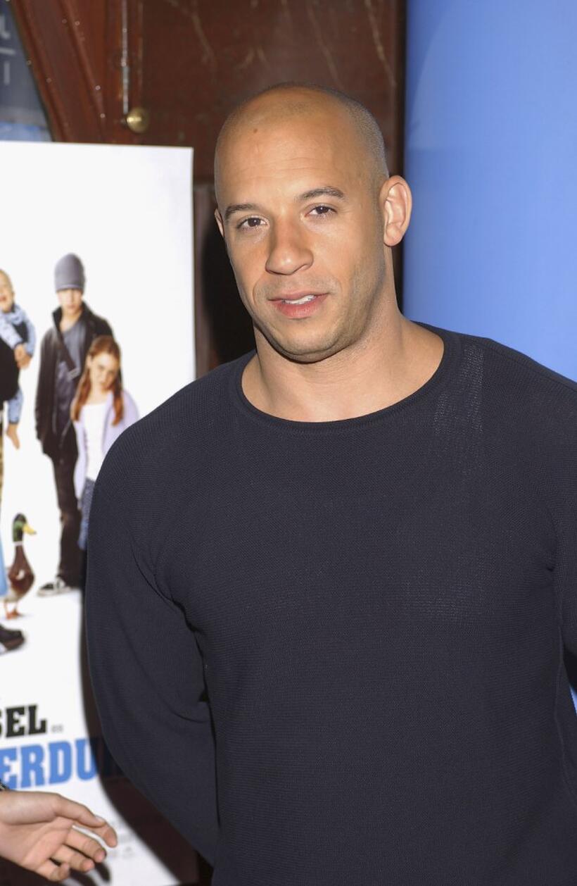Vin Diesel at the premiere of "The Pacifier".