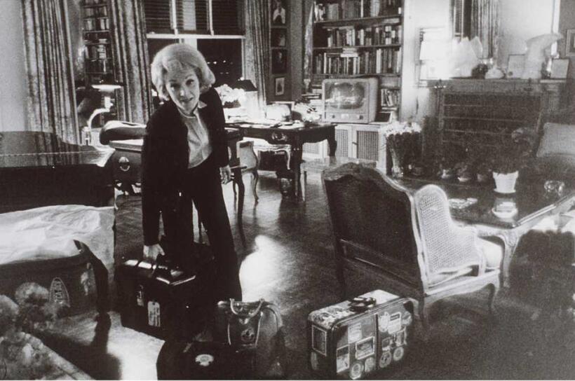 Marlene Dietrich at her New York Apartment.